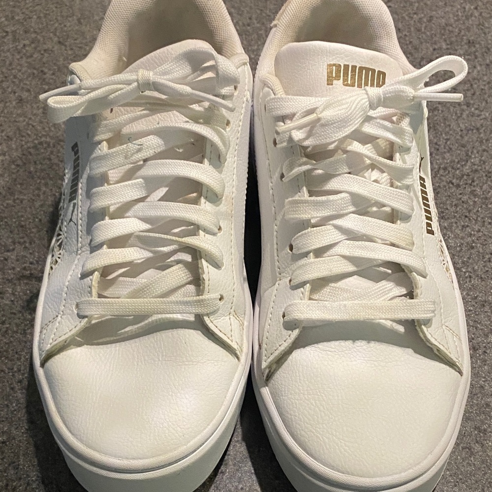 Puma Classic White Leather Sneakers